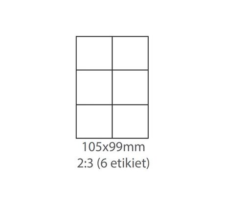 etikety ECODATA Samolepiace 105x99 univerzálne biele (1000 listov A4/bal.) (ECO-105x99-1000)