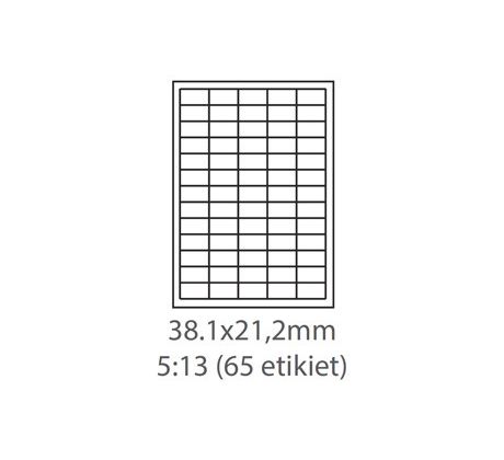 etikety ECODATA Samolepiace 38,1x21,2 univerzálne biele (1000 listov A4/bal.) (03802100F)