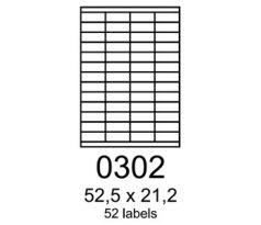 etikety RAYFILM 52,5x21,2 matné biele polyetylenové laser/inkjet R05030302A (100 list./A4) (R0503.0302A)