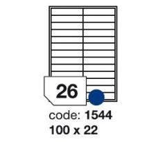 etikety RAYFILM 100x22 univerzálne biele R01001544F (1.000 list./A4) (R0100.1544F)