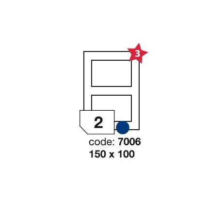 etikety RAYFILM 150x100 univerzálne biele R01007006F (1.000 list./A4) (R0100.7006F)