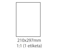 etikety ECODATA Samolepiace 210x297 univerzálne biele (1000 listov A4/bal.) bez splitu na zadnej strane (ECO-21029700F)