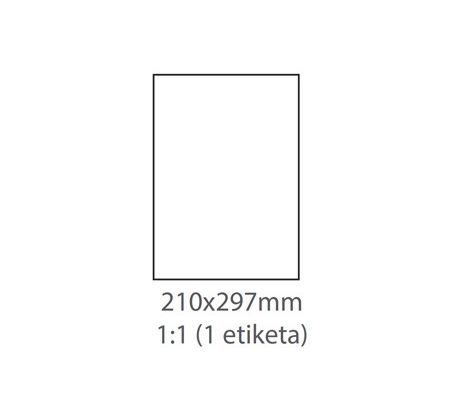 etikety ECODATA Samolepiace 210x297 univerzálne biele (1000 listov A4/bal.) bez splitu na zadnej strane (ECO-21029700F)