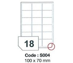 etikety RAYFILM 100x70 polyesterové lesklé biele laser SRA3 R0504S004A (100 list./SRA3) (R0504.S004A)