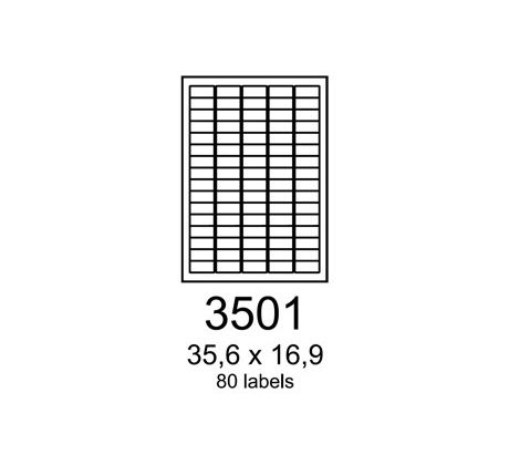 etikety RAYFILM 35,6x16,9 žlté flourescentné laser R01313501A (100 list./A4) (R0131.3501A)