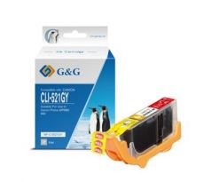 alt. kazeta G&G pre CANON CLI-521GY  MP 980 (9,4ml/Grey) (NP-C-0521GY(with chip))