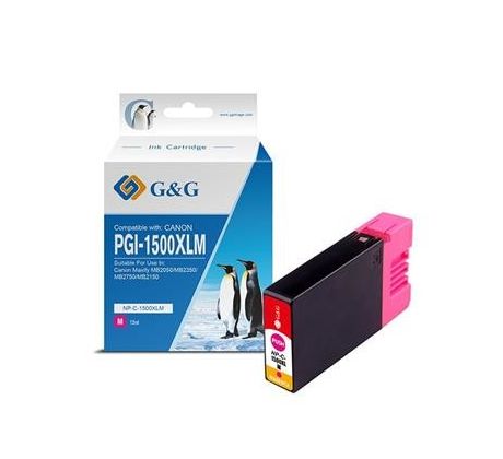 alt. kazeta G&G pre CANON PGI-1500XLM Maxify MB2050/MB2350 (11.5ml/M) (NP-C-1500XLM/C(PG))