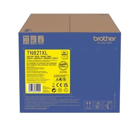 toner BROTHER TN-821XL Yellow HL-L9430CDN/L9470CDN, MFC-L9630CDN/L9670CDN (9000 str.) (TN821XLY)