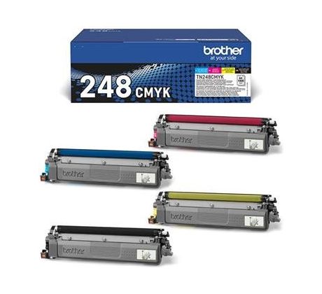 toner BROTHER TN-248 K/C/M/Y kit HL-L3220CW/L8230CDW, DCP-L3520CDW/L3560CDW, MFC-L3740CDW/L8340CDW (4x 1000 str.) (TN248VAL)