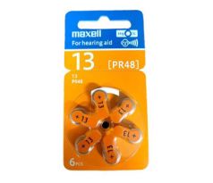 Batérie Maxell PR48 (13) 1.4V 6ks Blister (sluch) (PR48/13)