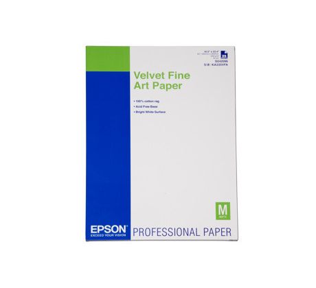 Velvet Fine Art Paper, DIN A2, 260g/m?, 25 Sheet (C13S042096)