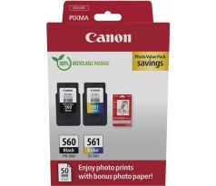 kazeta CANON PG-560 black + CL-561 color TS5350/TS5351/TS5352/TS5353 + GP501 10x15 (3713C008)