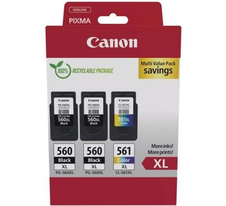 kazeta CANON PG-560 XL black (2x) + CL-561 XL color (1x) TS5350/TS5351/TS5352/TS5353 (3712C009)