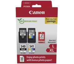 kazeta CANON PG-540 L black + CL-541 XL color MG2150/3150 + GP501 10x15 (5224B012)