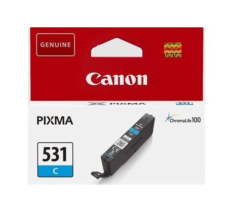 kazeta CANON CLI-531C cyan PIXMA TS8750/TS8751 (515 str.) (6119C001)