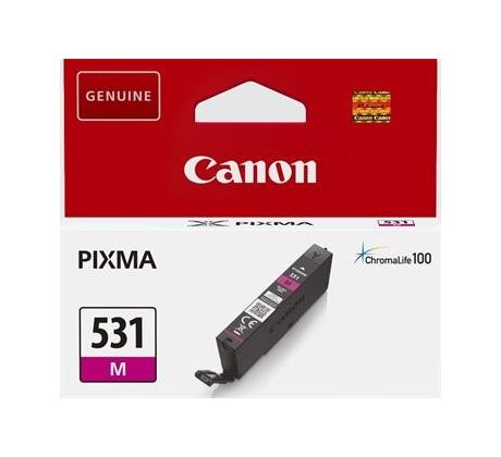 kazeta CANON CLI-531M magenta PIXMA TS8750/TS8751 (475 str.) (6120C001)