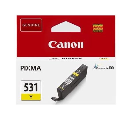 kazeta CANON CLI-531Y yellow PIXMA TS8750/TS8751 (515 str.) (6121C001)