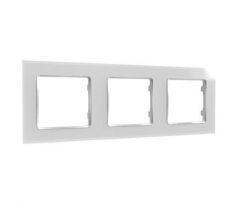 rám k vypínaču Shelly Wall Frame 3 - biely (SHELLY-WF3-WHT-1223)