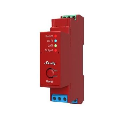 spínací modul s meraním spotreby Shelly Pro 1PM - 1x 16A (LAN, WiFi, Bluetooth) (SHELLY-PRO-1PM-1163)