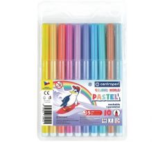 Sada popisovačov Centropen Pastel 7550/10S