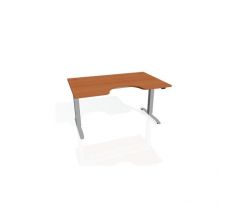 Pracovný stôl Motion Ergo, ZO, 2S, 120x70,5-120,5x90 cm, čerešňa/sivá