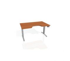 Pracovný stôl Motion Ergo, PO, 2S, 120x70,5-120,5x90 cm, čerešňa/sivá