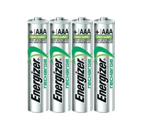 Batéria Energizer dobíjateľná AAA-HR03/4ks 800 mAh mikrotužková