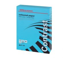 Farebný papier Office Depot Contrast intenzívna modrá, A4, 80 g