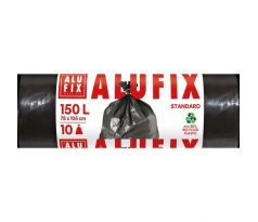 Vrecia na odpadky 150 l / 10 ks, 40 my, 78 x 105 cm, čierne, LDPE