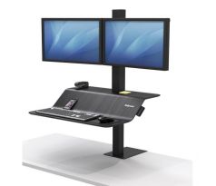 Polohovateľný stojan Sit-Stand Lotus VE pre 2 monitory