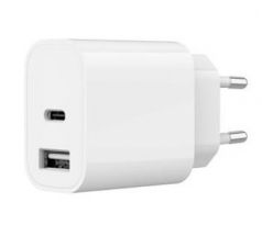 2-port universal USB charger (A+C), 2.4 A, white (TA-UC-2AC12-01)