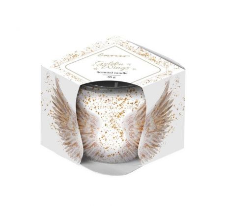 Emocio Sklo Dekor 70x62 mm Golden Wings, vonná sviečka