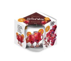 Emocio Sklo Dekor 70x62 mm Mulled Wine, vonná sviečka