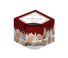 Emocio Sklo Dekor 70x62 mm Christmas Village (Enchanted Sparkle), vonná sviečka