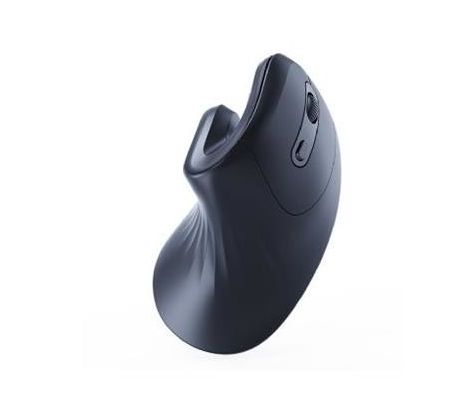 Ergonomic 6-button wireless optical mouse, black (MUSW-ERGO-03)