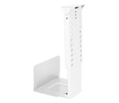 Závesný nosič PC Rack, 20-30x39-59x24 cm (šxvxh), biela