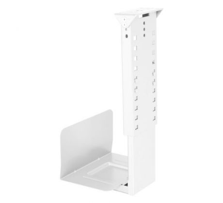 Závesný nosič PC Rack, 20-30x39-59x24 cm (šxvxh), biela