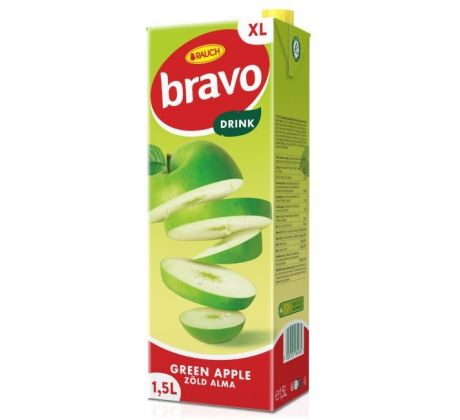 Ovocný nápoj Bravo Zelené jablko 1,5 ℓ