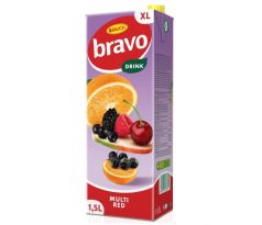 Ovocný nápoj Bravo Červený multivitamín 1,5 ℓ