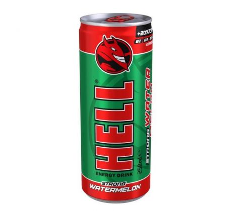 Energetický nápoj Hell Strong Watermelon 250ml