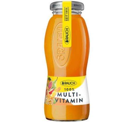 Džús RAUCH Multivitamín 100% 24 x 0,2 ℓ NEVRATNÉ SKLO