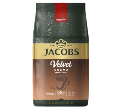 Káva Jacobs Velvet Crema zrnková 1000g