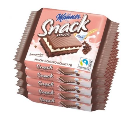 Oblátky Manner Snack Minis kakaové 28 x 25g