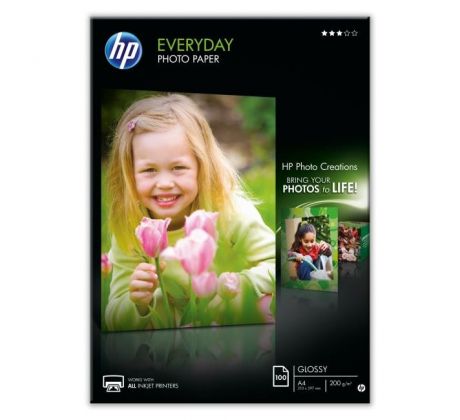 Papier HP Q2510A fotografický papier, lesklý, 100 listov, A4, 200g (Q2510A)