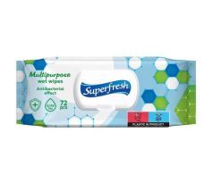 Vlhčené utierky Superfresh antibakteriálne 72ks