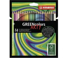 Farbičky STABILO GREENcolors 24ks `ARTY`