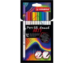 Sada STABILO Pen 68 Brush Arty 12ks