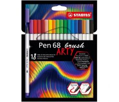 Sada STABILO Pen 68 Brush Arty 18ks