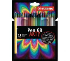 Sada popisovačov STABILO Pen 68/18S `ARTY`