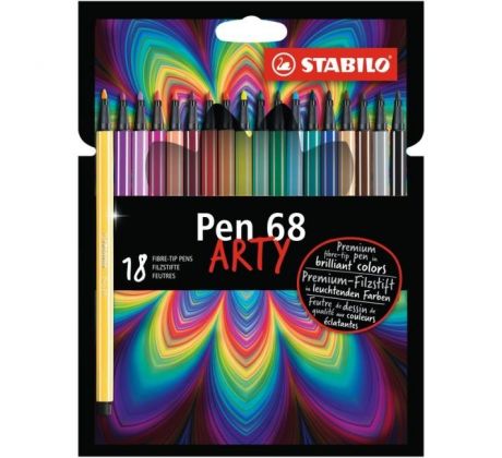 Sada popisovačov STABILO Pen 68/18S `ARTY`